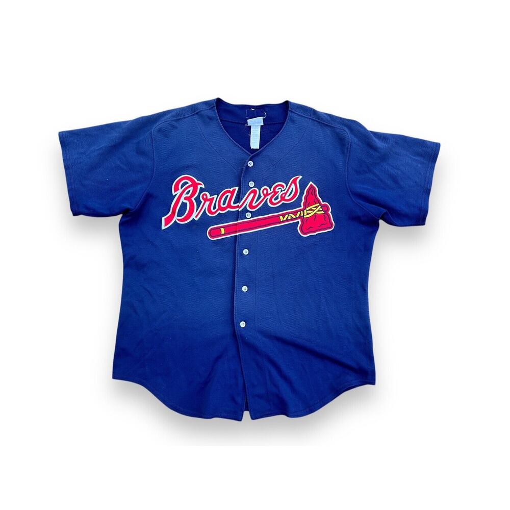 Vintage Atlanta Braves Wilson Baseball Jersey USA Made Team Sewn Mississippi‎
